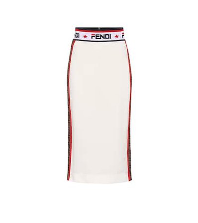 FENDI MANIA jersey pencil skirt