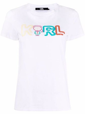 Karl Lagerfeld Jelly Karl logo-printed T-shirt - Farfetch