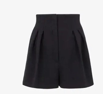 Fendi - Black piqué shorts