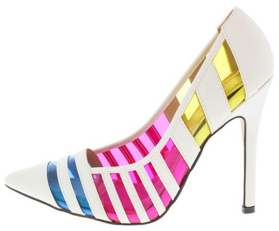 Da Viccino CA16 Women's Colorful Pointed Toe Stiletto Heel Pumps