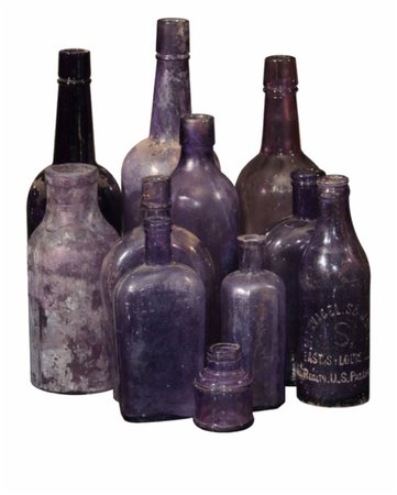 purple bottles