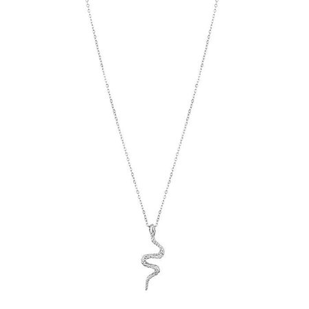 Snake Silver - Necklace | Olivia & Kate