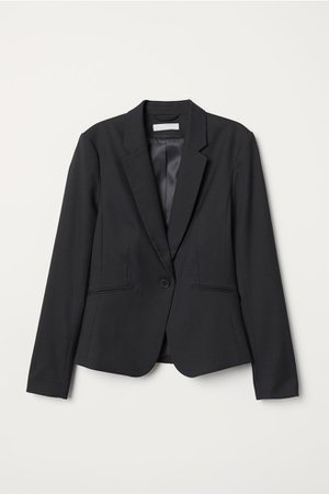 Fitted Blazer - Black - Ladies | H&M US