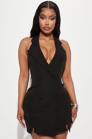 Shell Blazer Mini Dress - Black | Fashion Nova, Dresses | Fashion Nova