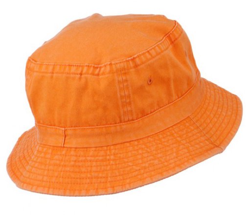 orange bucket hat