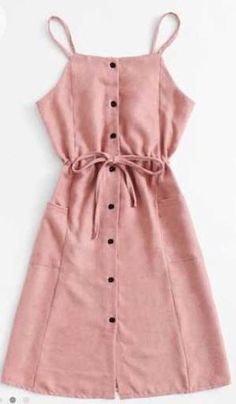 pink dress romwe