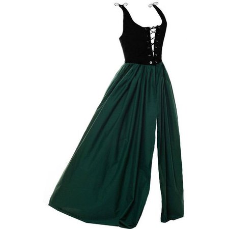 black green dress png medieval
