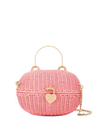 Chanel Pre-Owned oval locket basket 2way bag