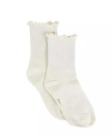 Frill Socks - Pale Yellow – MY MUM MADE IT pty ltd
