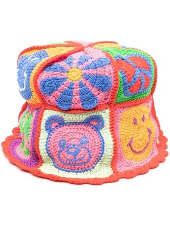Moschino Bear Crochet Bucket Hat - Farfetch