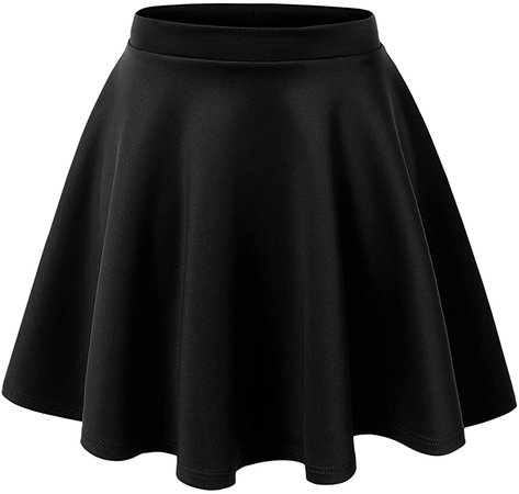 Made By Johnny Women's Basic Versatile Stretchy Flared Casual Mini Skater Skirt XS-3XL Plus Size-Made in USA at Amazon Women’s Clothing store