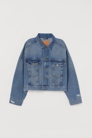 Boxy Denim Jacket - Denim blue - Ladies | H&M US