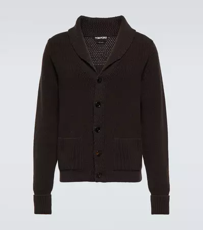 Cashmere Cardigan in Brown - Tom Ford | Mytheresa