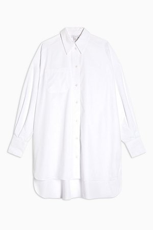 White Oversized Poplin Shirt | Topshop