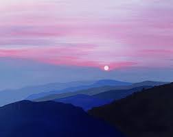 blue and pink landscape - Google Search