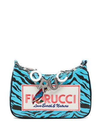 Fiorucci Tiger Print Logo Shoulder Bag - Farfetch