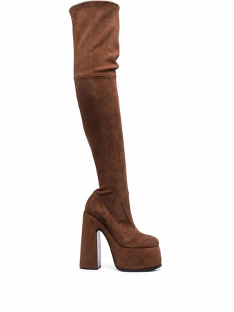 Casadei Suede thigh-length Boots - Farfetch