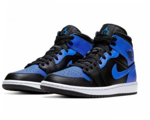blue Nike Jordan’s