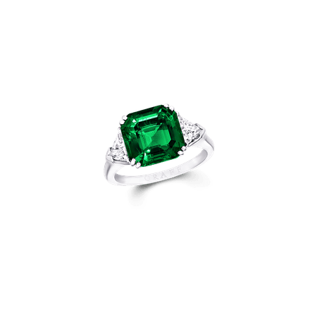 Classic Graff | Square Emerald Cut Ring, Emerald | Graff