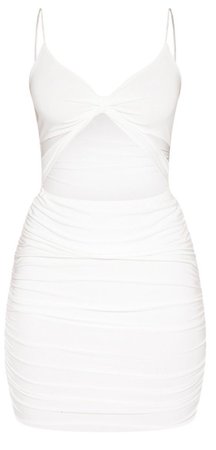 PLT white cut out mini dress