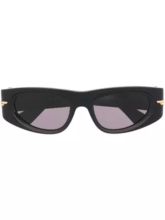 Bottega Veneta Eyewear rectangle-frame Sunglasses - Farfetch
