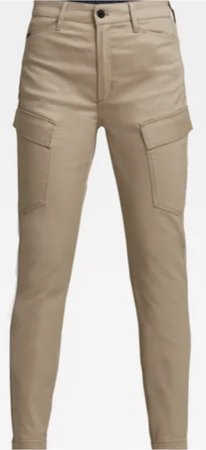 Khaki cargo pants for women