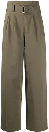 D-ring belted trousers