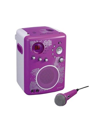 purple karaoke machine png filler 2000s Y2k