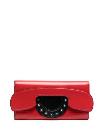 Karl Lagerfeld K/Ikon Telephone continental flap wallet red 211W3237900 - Farfetch