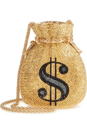 Judith Leiber Money Bags Crystal Embellished Clutch | Nordstrom
