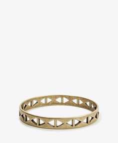 forever 21 bangle gold cut out triangle