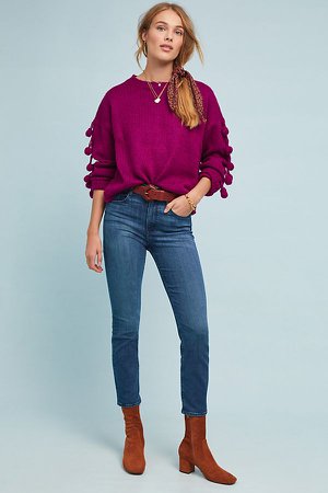 3x1 W4 Colette High-Rise Slim Cropped Jeans | Anthropologie