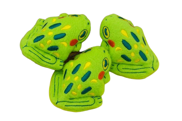 Embroidered Frog Brooch // Curlworks