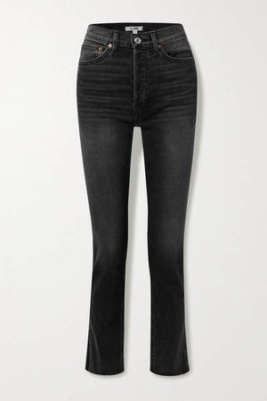 80s High-rise Slim-leg Jeans - Black
