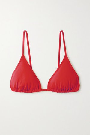Les Essentiels Mouna Triangle Bikini Top - Red