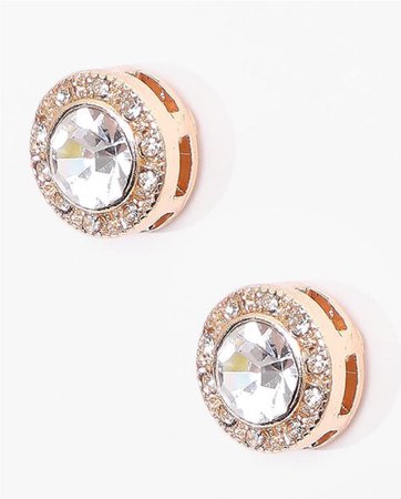 rose gold stud earrings PLT