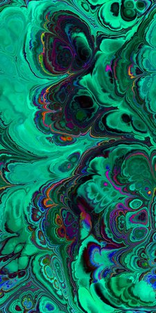 Teal Green Purple Abstract Handmade Artisan Textile Art Velvet | Etsy