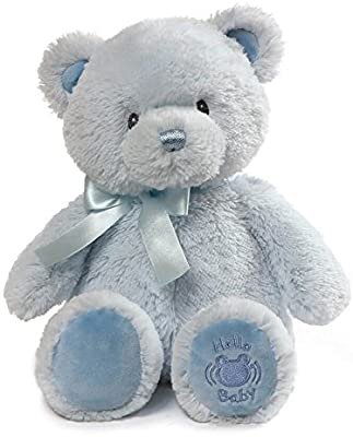 Amazon.com: Baby GUND My First Teddy Sound Toy Stuffed Animal Plush, Blue, 10": Toys & Games