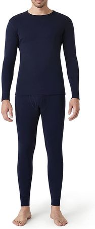 LAPASA Men's 100% Merino Wool Thermal Underwear Long John Set Lightweight Base Layer Top and Bottom M31 at Amazon Men’s Clothing store