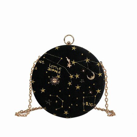 Starry Sky Constellation Circular Cross body Bag — Boots N Bags Heaven