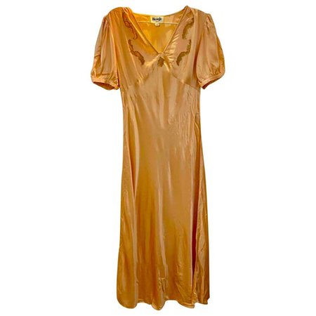 Silk maxi dress Rouje Orange size 40 FR in Silk - 10324632