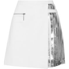 white silver skirt