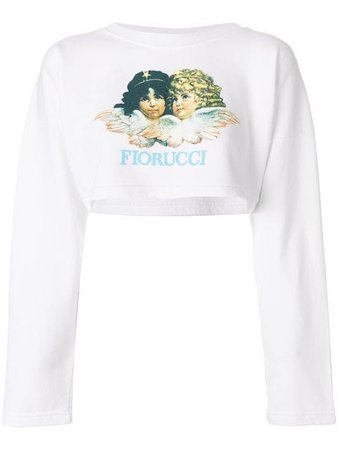 Fiorucci logo cropped sweatshirt £95 - Shop Online - Fast Global Shipping, Price
