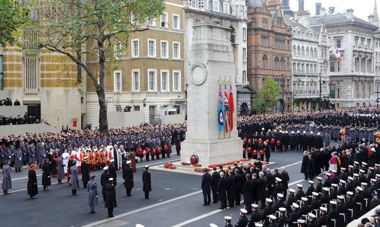 Wreaths Are Laid at the Cenotaph, London During Remembrance Sunday Service MOD 45152052 - The Cenotaph - Wikipedia