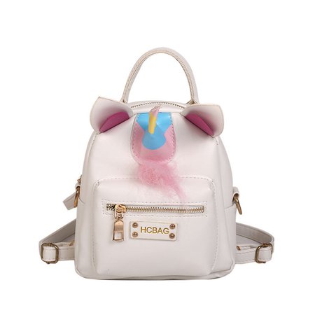 New Fashion Cute Plush Unicorn Shaped Cartoon Backpacks Pu Leather Sac A Dos Femme Kawaii Women Girls School Bags Mini Backpacks on Aliexpress.com | Alibaba Group