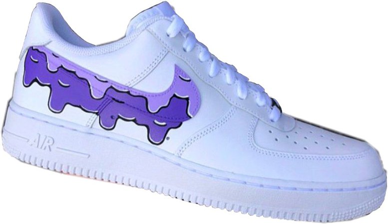 Purple Drip Sneakers