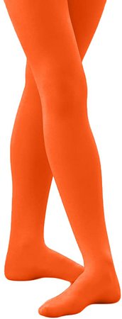 Alan Sloane Solid Colored Tights Neon Orange X-Large at Amazon Women’s Clothing store