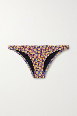 Blue The Rachel printed bikini briefs | Solid & Striped | NET-A-PORTER