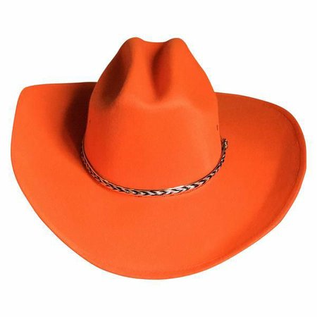 orange cowboy hat