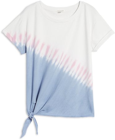 French Terry Side Tie T-Shirt